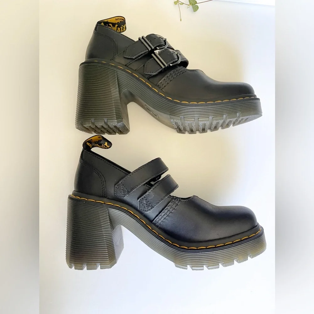 NEW Dr. Martens Platform Heel Mary Jane - Picture 3 of 13